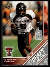 2009 Upper Deck Draft Edition Michael Crabtree #7 Texas Tech