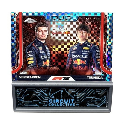 Max Verstappen Yuki Tsunoda 2025 Topps Chrome F1 Red Bull Duo Blue /150 #164