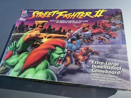 Vintage 1994 Street Fighter II 2 Board Game Milton Bradley