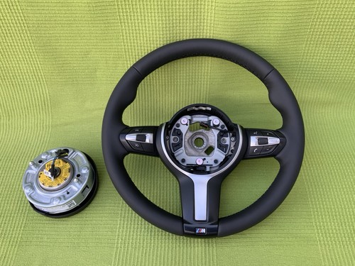 BMW F10 F11 F12 F06 F13 F01 F02 F07 M SPORT STEERING WHEEL NEW LEATHER COMPLETE - Picture 21 of 24