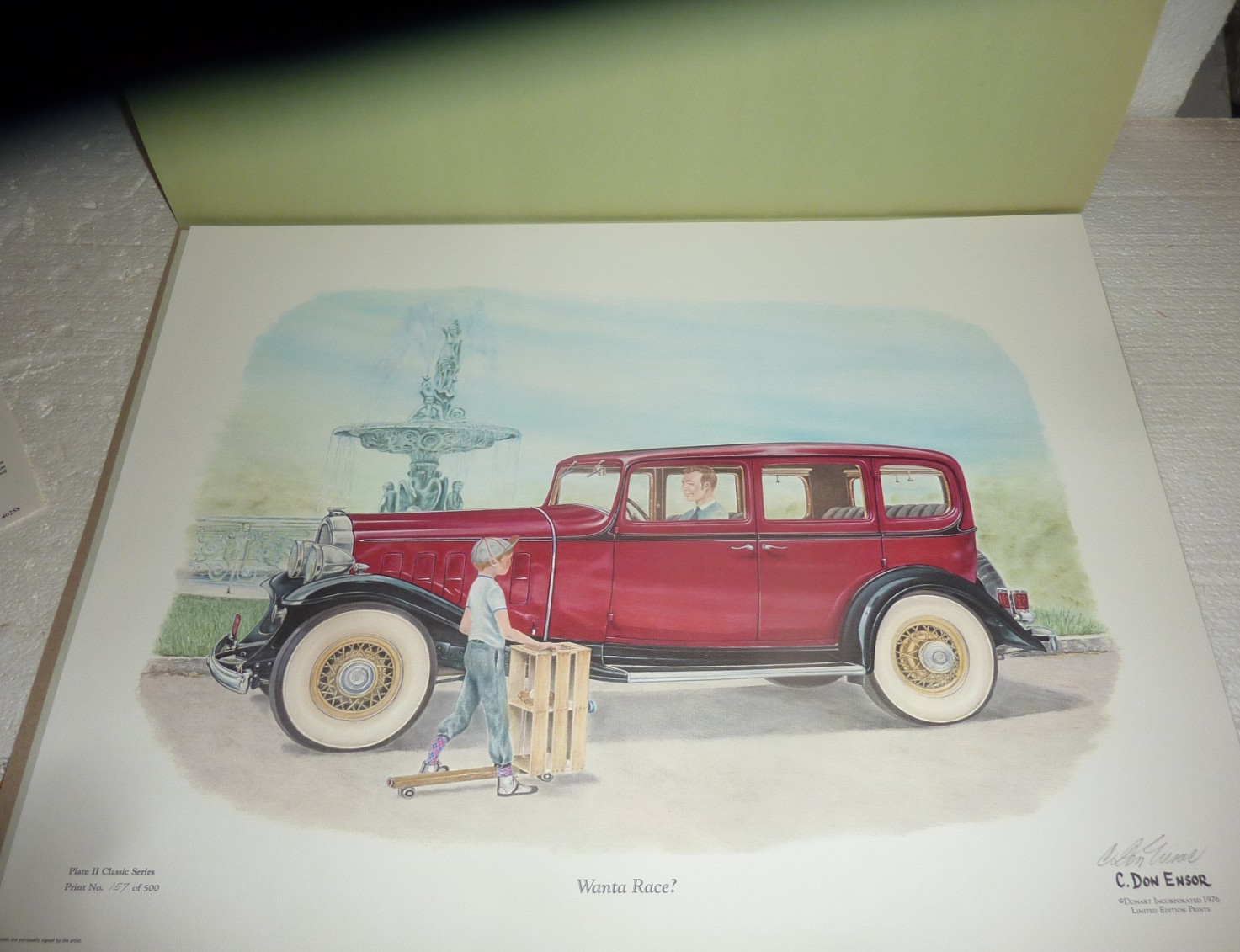 C. Don Ensor - Art Print - Wanna Race - Limited Edition Signed #157 Of 500