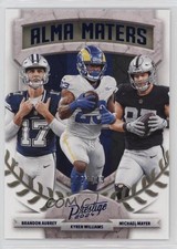2024 Prestige Alma Maters Xtra Points Blue Brandon Aubrey Kyren Williams #7 6q5
