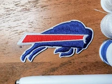 Buffalo Bills 1.25x2.5" NFL Football Sports League Embroidered Iron On Patch