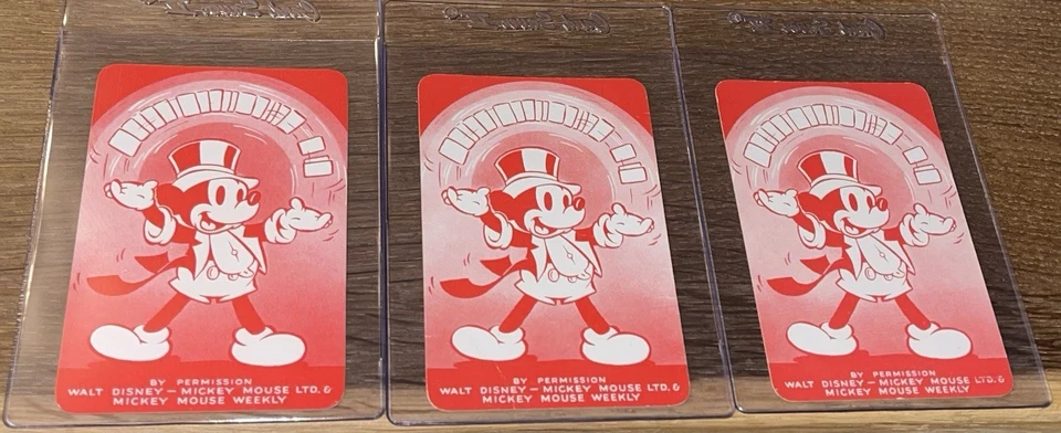 1938 Castell Disney Shuffled Symphonies Mickey MOUSE + DONALD DOPEY Cards RARE!! - Image 3 of 3