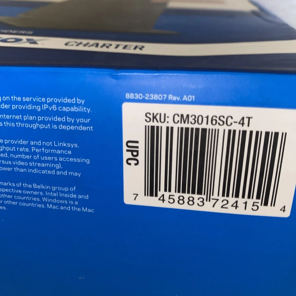 Linksys CM3016 16x4 Cable Modem - New & Sealed - DOCSIS 3.0 - up to 686 Mbps - Image 2 of 4