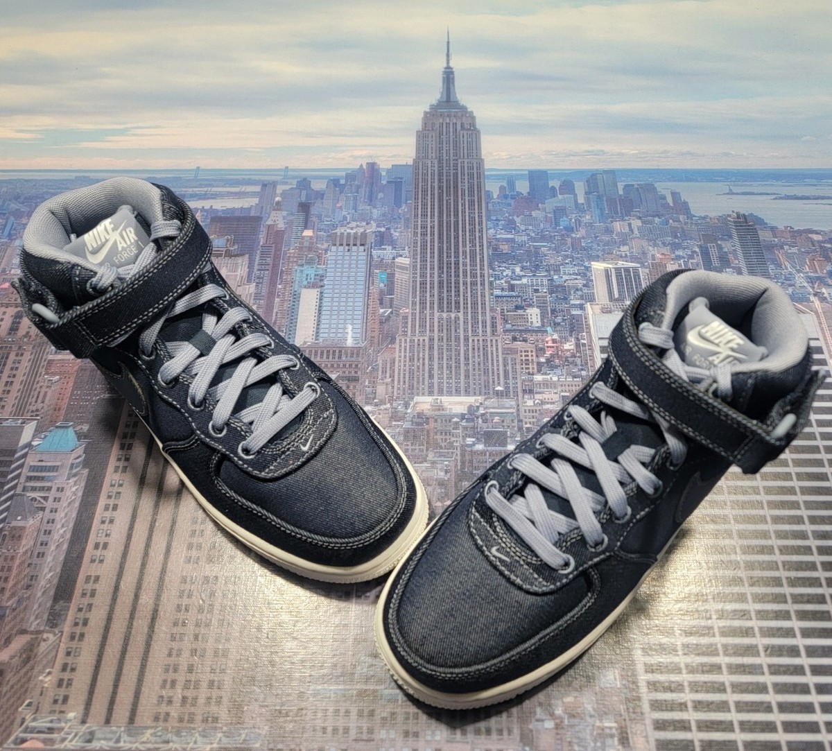 nike air force 1 mid denim
