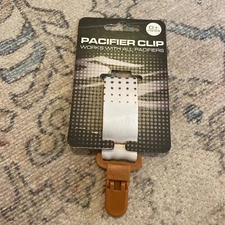 NEW University of Texas Longhorns Pacifier Clip "Works with all Pacifiers" UT