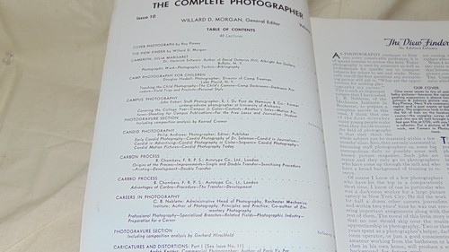 1941 THE COMPLETE PHOTOGRAPHER ISSUE 10 BOOK - Imagen 3 de 9