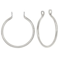 Nunn Design Open Frame Pendant, Round Hoop 25x23mm, 2 Pc, Antiqued Silver Plated Nunn Design Open Frame Pendant, Round Hoop 25x23mm, 2 Pc, Antiqued Silver Plated
