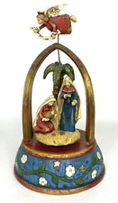 Hobby Lobby Promise of Christmas Rotating Music Box Holy Family Silent Night