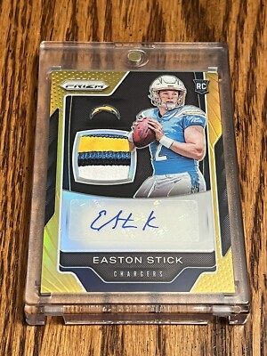 2019 Prizm Easton Stick Gold RPA 1/10 4 Color RC Auto Rookie NDSU BISON Chargers