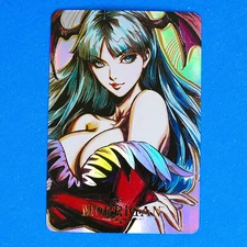 Darkstalkers Morrigan Rainbow Foil Holographic Character Art Trading Card A