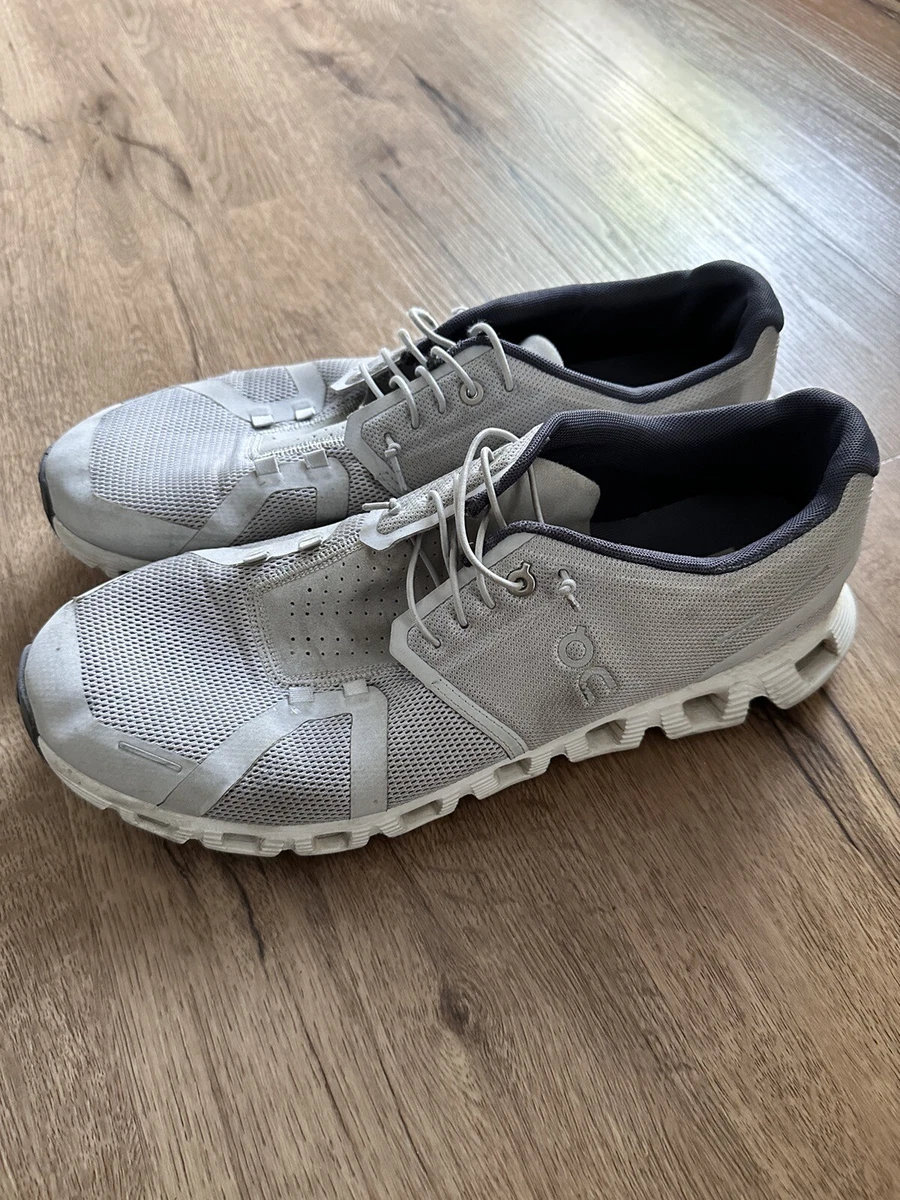 On Cloud 5 Running Shoes, Glacier/White, Men's 11.5M White Swiss 59.98909