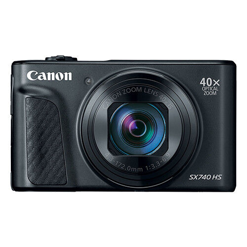 Canon PowerShot SX740 HS 20.3MP 4K Digital Camera 40x Optical Zoom Wi-Fi Black - Bild 1 von 5