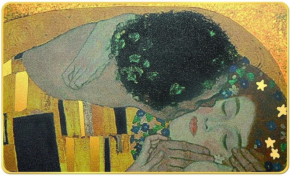 Niue 2015 – 15 x 5$ Giants of Art Serie: "The Kiss" Gustav Klimt – 1050 g PP