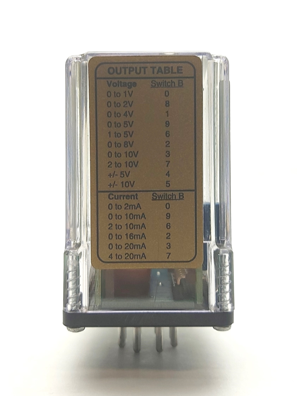 API 4008 G DC Resistance Transmitter, 100Ω/1MΩ Pot to ±10VDC or 0-20mA 115VAC