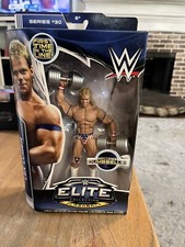 WWE Mattel Elite Flashback Series 30 LEX LUGER con mancuernas sin usar, en caja como nueva