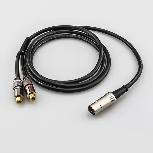 Audiophile 1ft 5Pin Din Male to 2RCA Female Jumper Wire For BO,Naim,Quad Systems - Picture 3 of 10