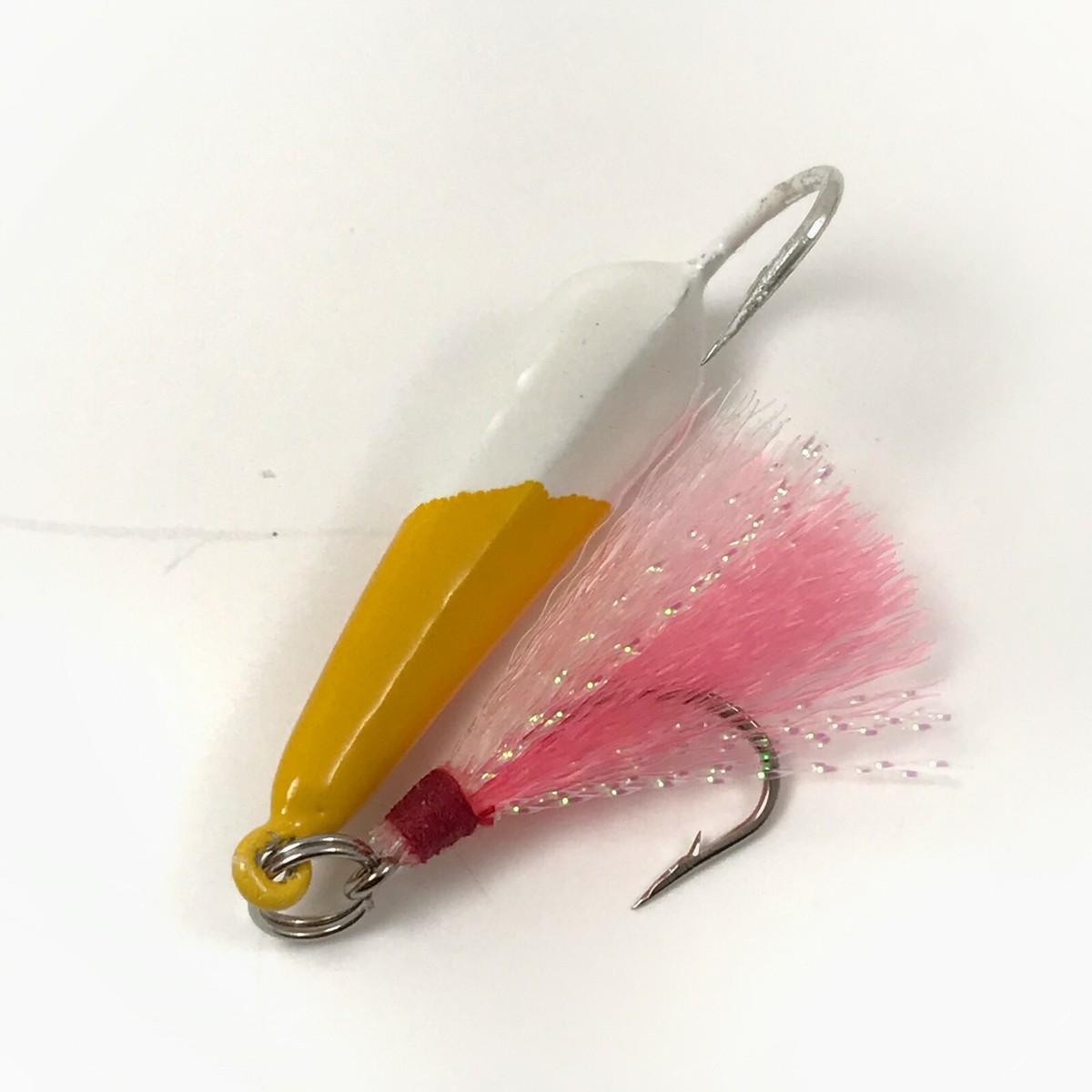 T&amp;A JIGS - 3 Maschere Pompano Con Teaser 3/8 Oz - Jig Goffi Con Penna - Pesca