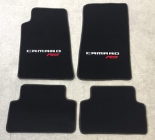 Autoteppich Fußmatten für Chevrolet Camaro RS Coupe weiss rot rot Nubuk 2010-15 