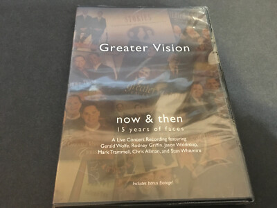 Greater Vision: Now & Then 15 Years of faces Brand New DVD Gospel - Live