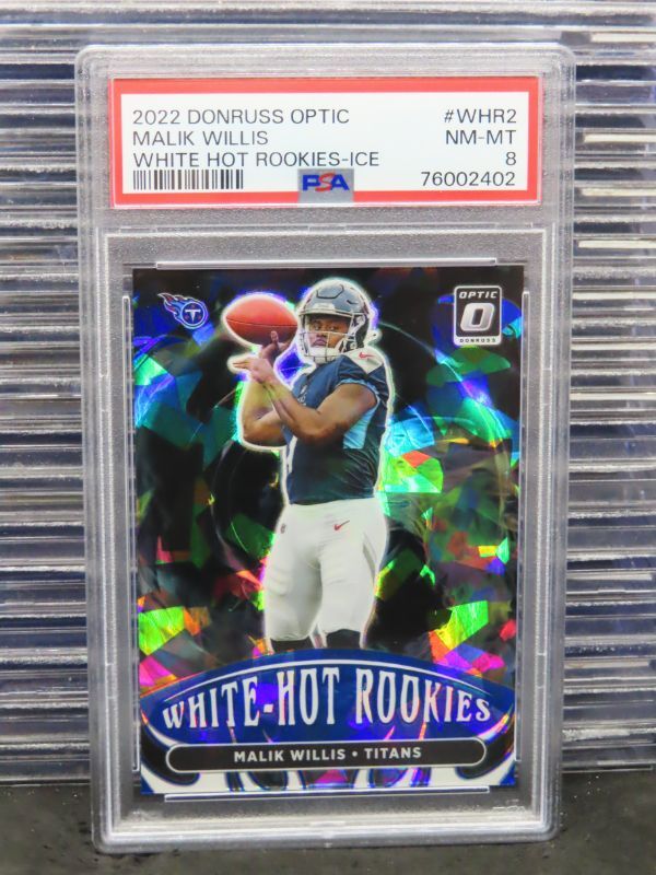 Malik Willis Panini Donruss Optic White Hot Rookies #WHR2 Ice