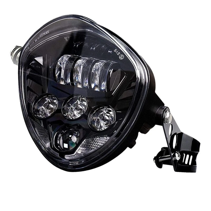 Faro LED alto/bajo para motocicleta de 7" con soporte para Honda CB400 CB1300 CB600F CB919 Foto 2 de 4