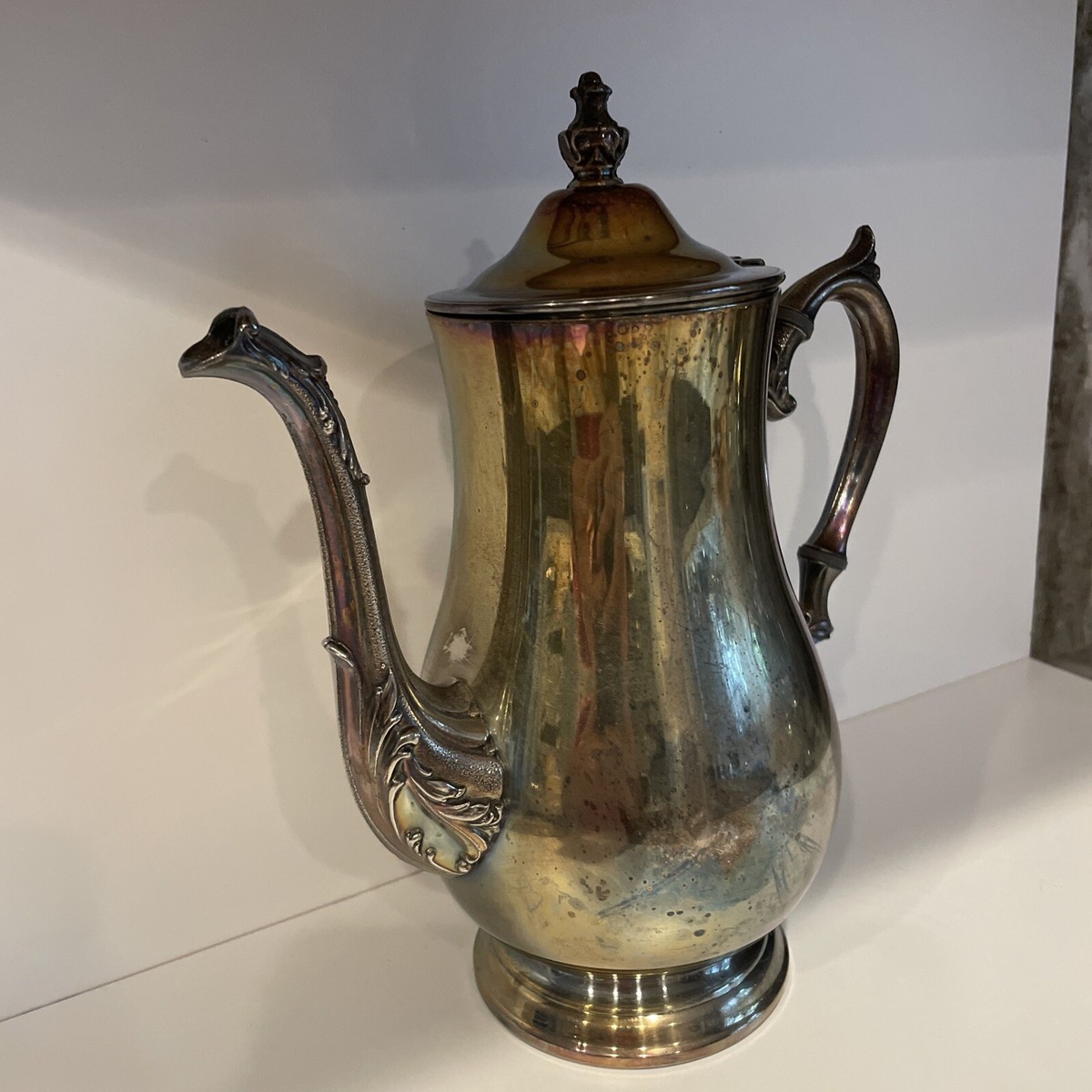 WM Rogers 800 Silver Plate 3 piece Tea Coffee Service Set likely