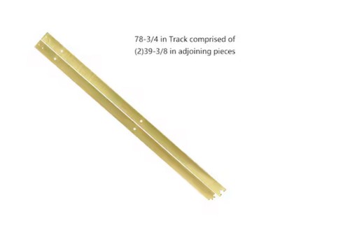 RELIABILT 78-In Soft Gold Indoor J-Strap Single Barn Door Hardware Kit - Picture 3 of 9