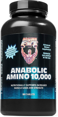 - Anabolic Amino 10,000 -Amino Acid Tablets (180)- Hydrolyzed Egg & Whey Sour...
