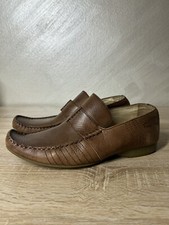 Frank Wright Men’s Size 8/42 Brown Leather Loafers Casual Shoes