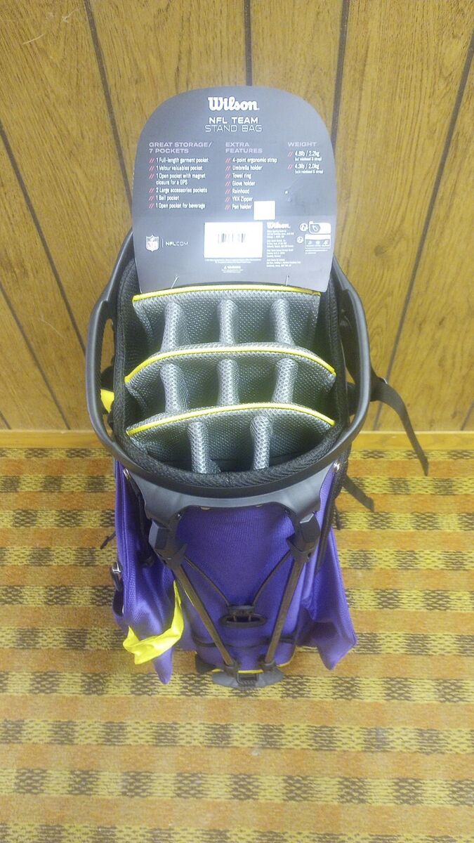Wilson Minnesota Vikings Stand Bag | eBay Wilson Minnesota Vikings Stand Bag | eBay
