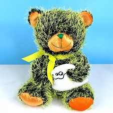 Halloween Green Black Orange Teddy Bear  Ghost 10" Plush Stuffed Animal Toy