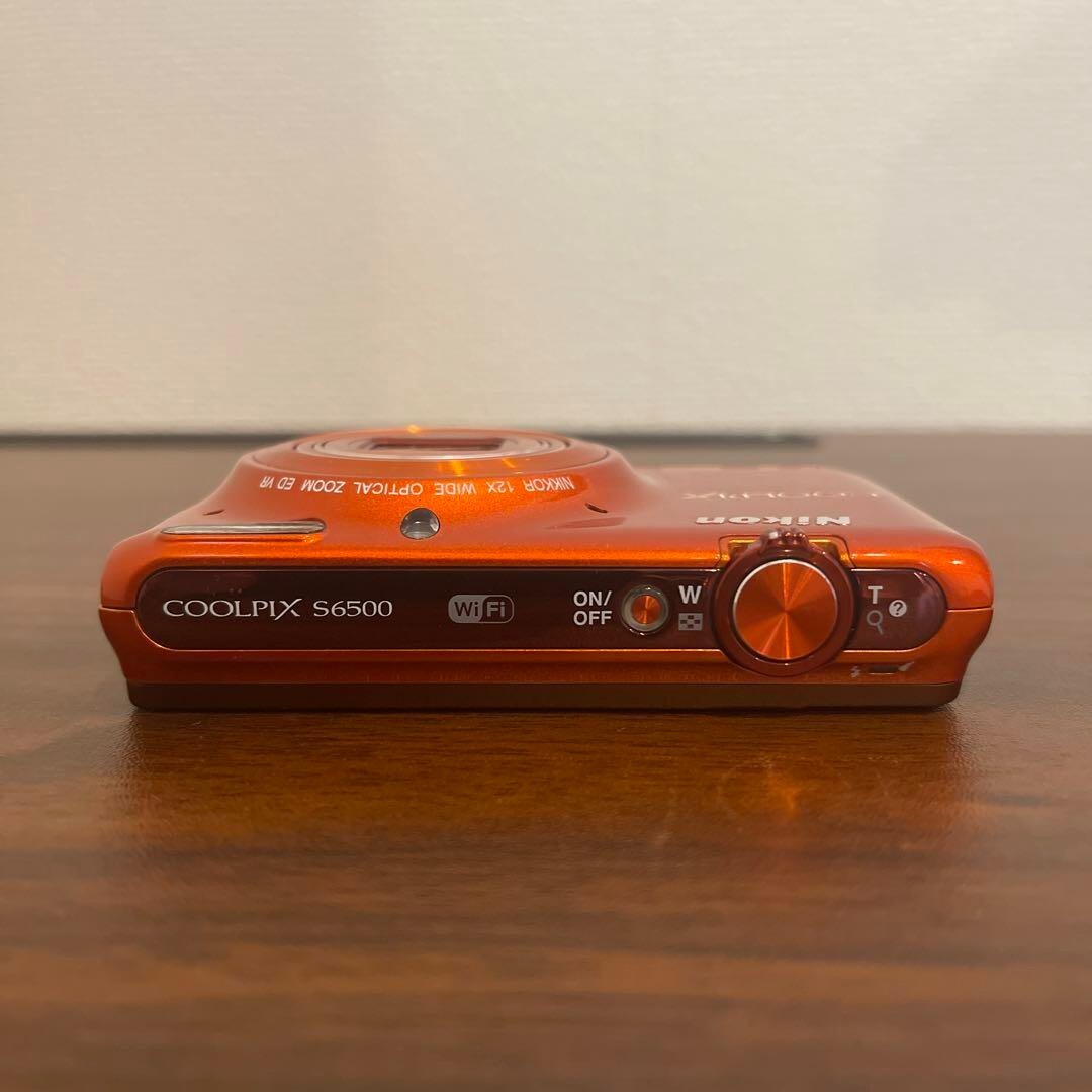 Nikon COOLPIX S6500 Orange 16.0MP Compact Digital Camera