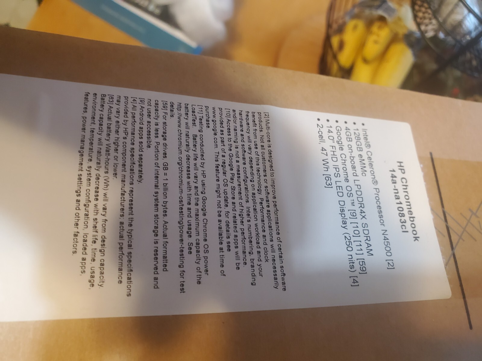 HP Chromebook 14a 14-inch HD Laptop Intel Celeron 4GB RAM 64GB eMMC-image