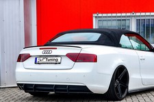 CUP Heckansatz Heckeinsatz Diffusor aus ABS für Audi A5 B8 Facelift Splitter