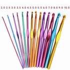 Crochet Hooks Kits with Storage Bag Soft Handle Crochet Needles Yarn Weave wi .
