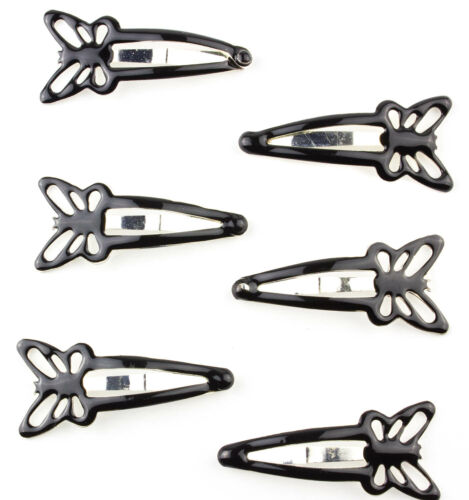 Snap Hair Clip Plain Colourful Bendy Click Clack Hair Slides Girls Hair Snappy - Picture 23 of 37
