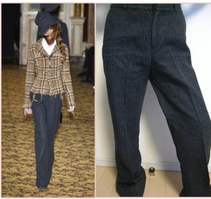 comme des garcons plaid pants