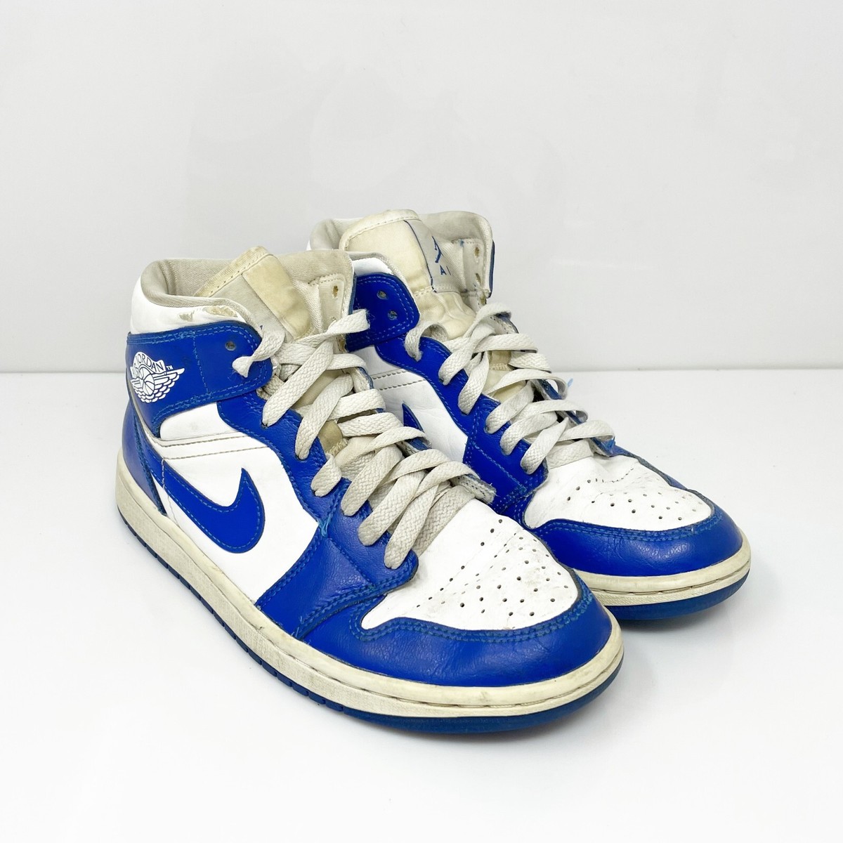 靴 Nike Air Jordan 1 Blue/White Air Jordan 1 Mid SE Men's Shoes. Nike ID