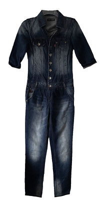 ONLY JEANS Purely Vintage Denimize The World Size  27 Overalls  Blue Dungarees