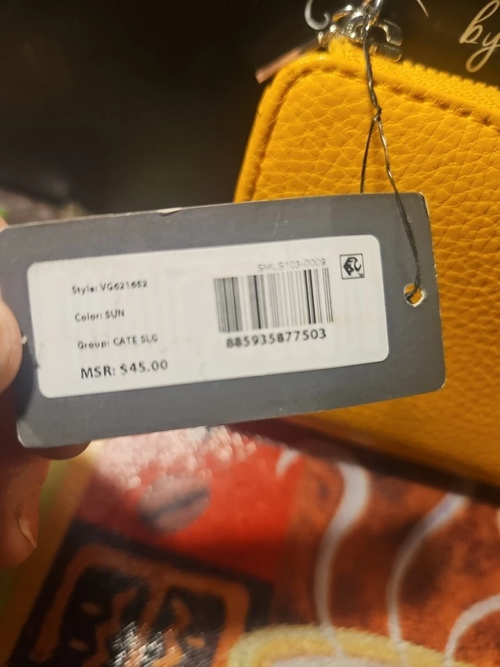 Новый женский бумажник GUESS Los горчичный/желтый, - Изображение 3 из 4