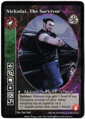 Nickolai, The Survivor Tremere Antitribu Third Edition V:TES VTES Vampire CCG