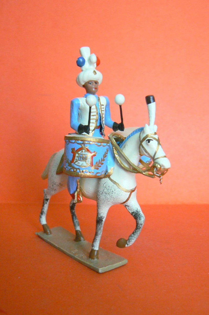 Figurine CBG Timbalier Des Dragons - Époque Premier Empire - 1:32 (60 Mm) - Plomb Peint