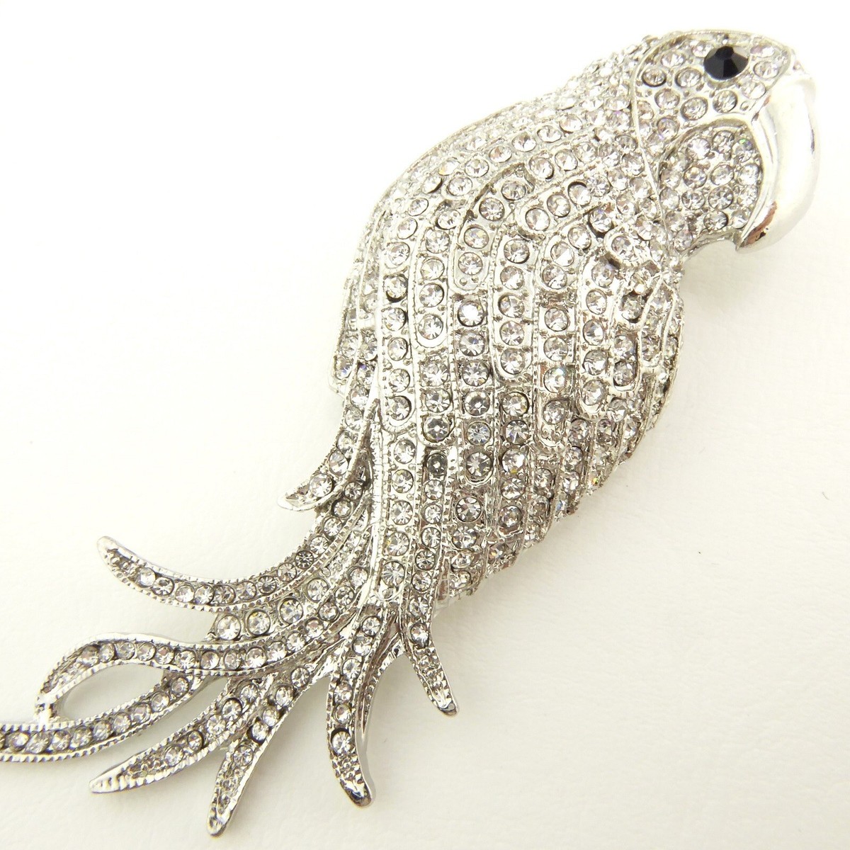 Colorful Enamel Five Birds Brooch With Rhinestones - Animal Collar Clip, Unisex - View #8