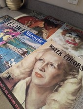 Lot of 7 Walter Foster And Others, Water Color And Drawing Instruction Books