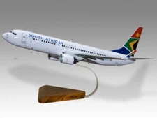 Boeing 737-800 South African Airways Desk Wood Airplane Model Large Scale 1/100