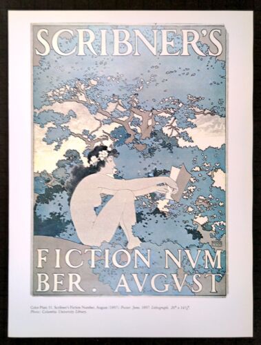 Maxfield Parrish Scribner's Fiction Art Illustration Vintage Book Plate - Picture 3 of 3