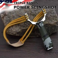 Slingshot CAMOUFLAGE High Velocity Powerful Catapult Hunt Sling Shot Outdoor NEW