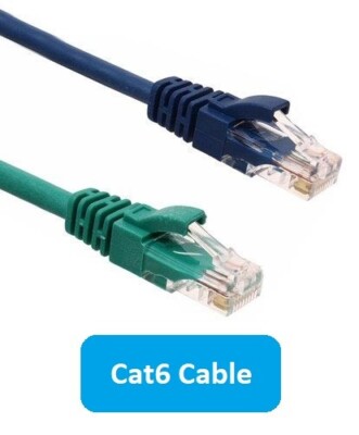 10 ft CAT6 Ethernet Cable 10 PACK, Premium Quality High Speed LAN Patch Cord CCA